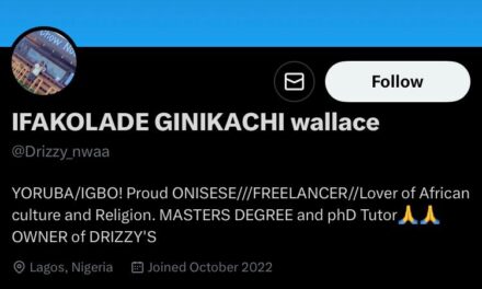 Black Race Is A Joke And We Are Goats – Ifakolade Ginikachi Wallace