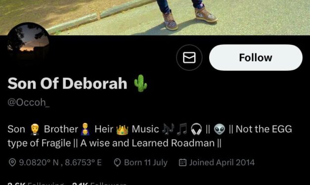 Nigerian Feminist Are Fake And Evil – Son Of Deborah (Occoh_)