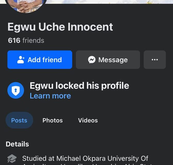 Everybody Is Advised To Say No To One Nigeria – Egwu Uche Inocent