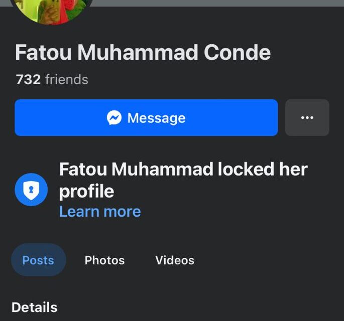 Help Me With Money So We Can Hangout And Have Sex – Fatou Muhammad Conde