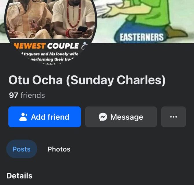 A Female Wanting To Receive A Portion Of Her Fathers Inheritance Is Madness – otu ocha (sunday charles)