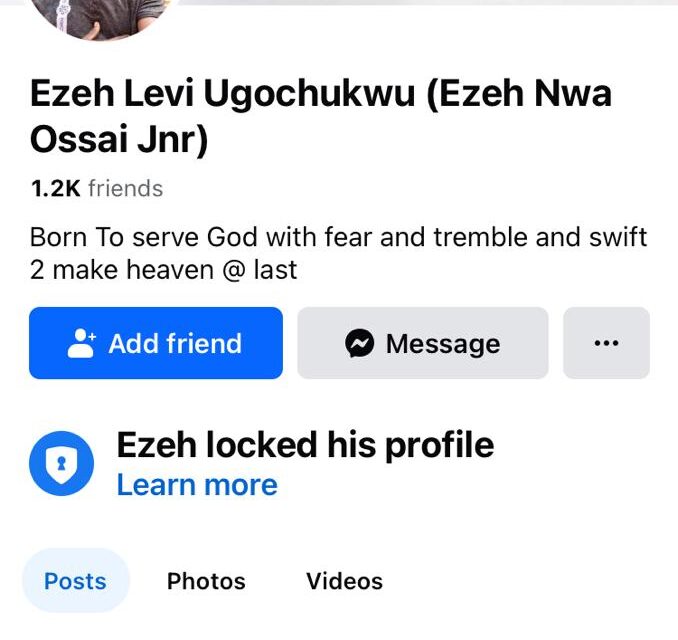 Drug Smugglers Are Not Criminals But Men With Lion Heart – Ezeh Levi Ugochukwu