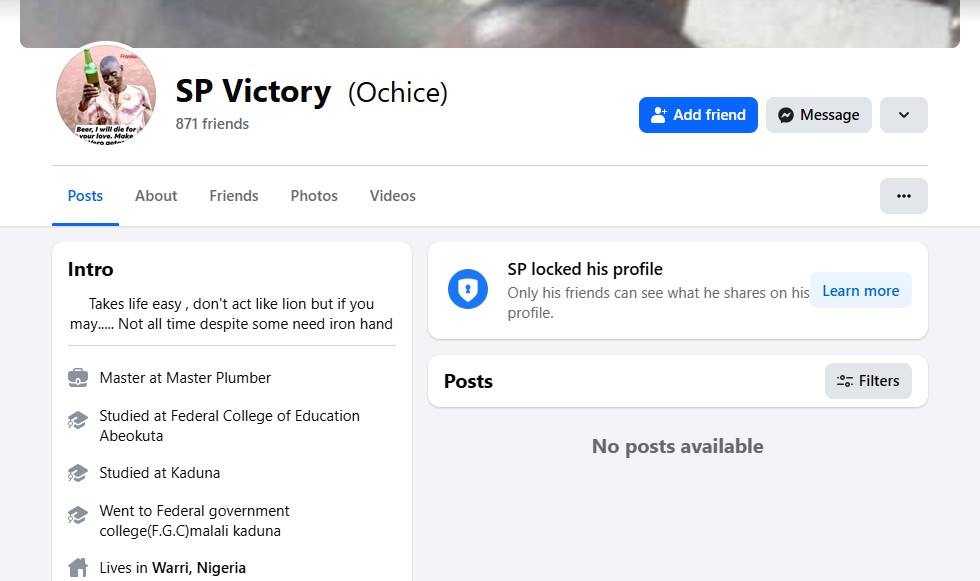 President Tinubu Is Also A Drug Dealer – SP Victory (ochice)
