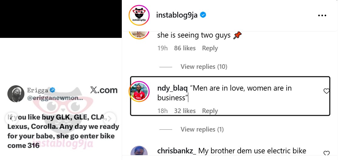 Men Are In Love. Women Are In Business – ndy_blaq