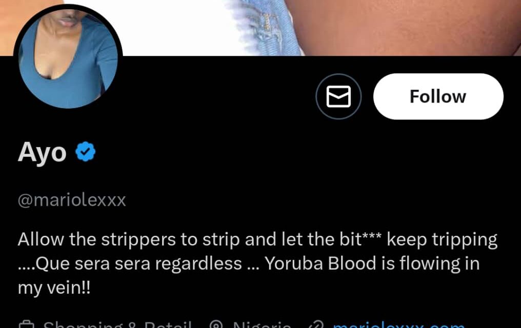 We the Yorubas Will Hang Onto Bigotry Till The End Of Time – Mariolexxx