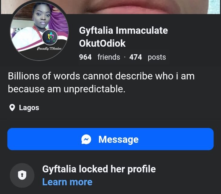 The Position You’ve Been Given Is An Opportunity To Steal As Often As Possible – Gyftalia Immaculate OkutOdiok